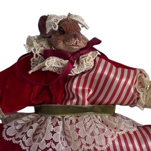 Katherine's Collection Wayne Kleski Christmas Lady Mouse Mice Adorable